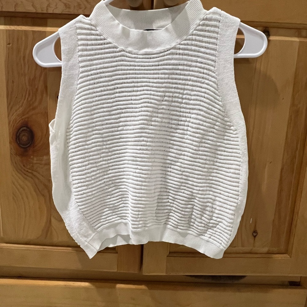 MOTF Ivory Knit Sleeveless Top